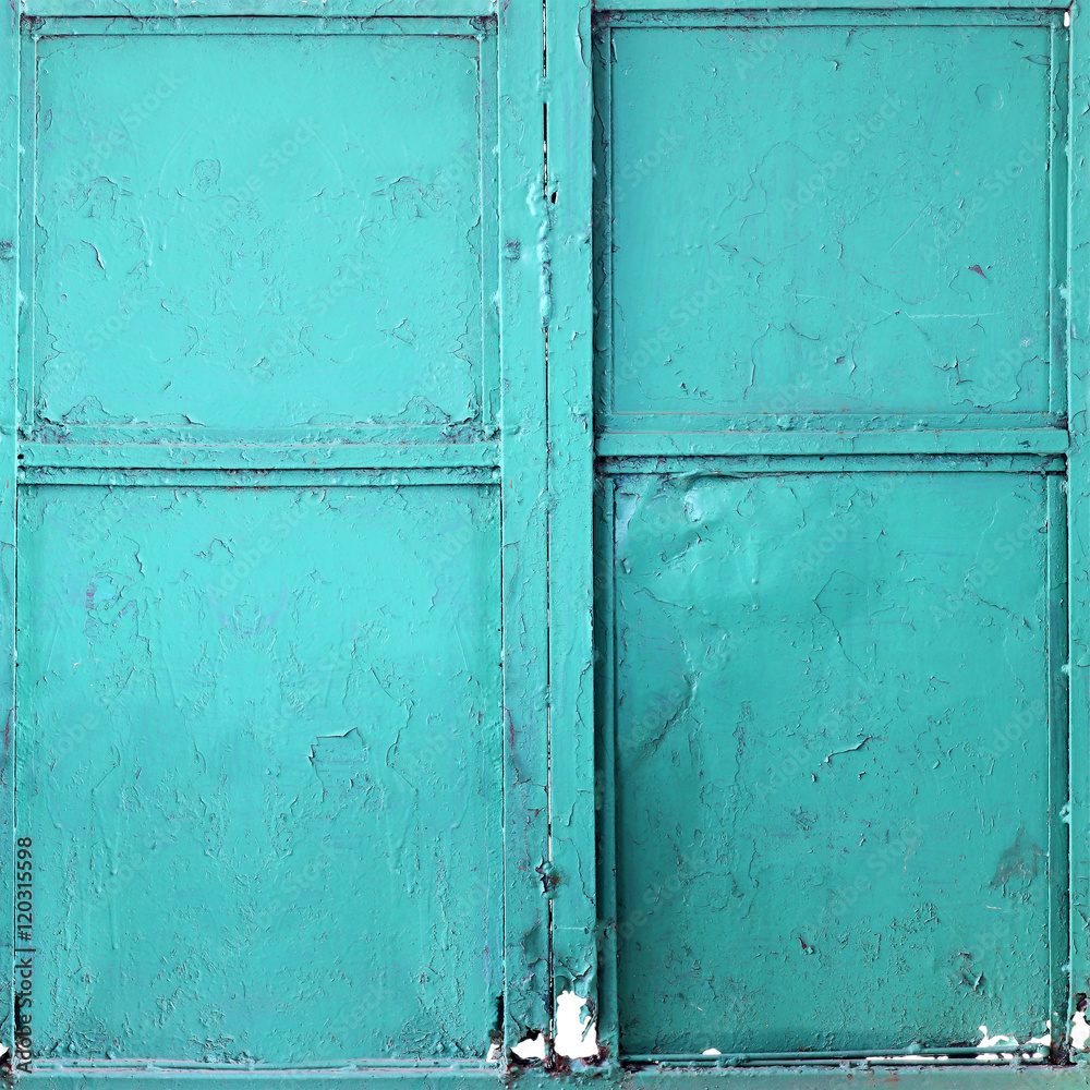 Textured old metal wall with stains of rust