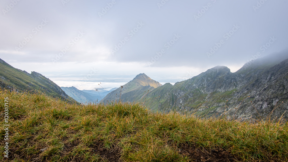Fototapeta premium Fagaraš mountains in Southern Carpathians, Romania