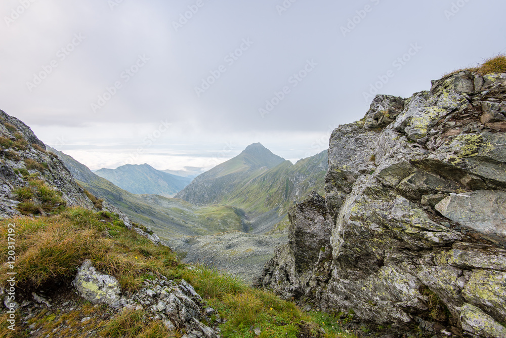 Fototapeta premium Fagaraš mountains in Southern Carpathians, Romania