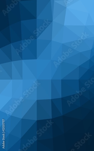 Dark blue polygonal design pattern,which consist of triangles and gradient in origami style