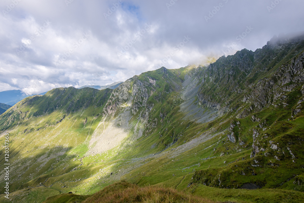 Fototapeta premium Fagaraš mountains in Southern Carpathians, Romania