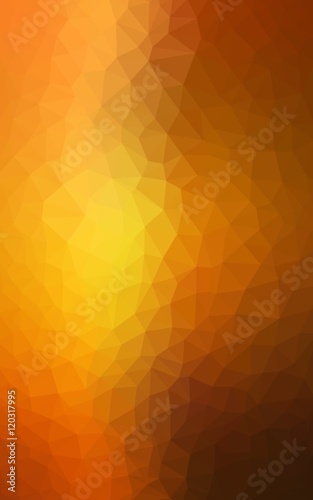 Light orange polygonal design pattern,which consist of triangles and gradient in origami style