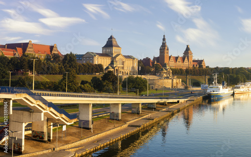 Cityscape of Szczecin in Poland