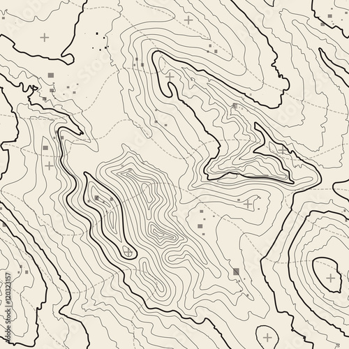 Topographic map background concept with space for your copy. Topography lines art contour , mountain hiking trail , Shape vector design. Computer generated .