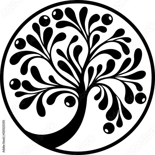 Decorative tree in black