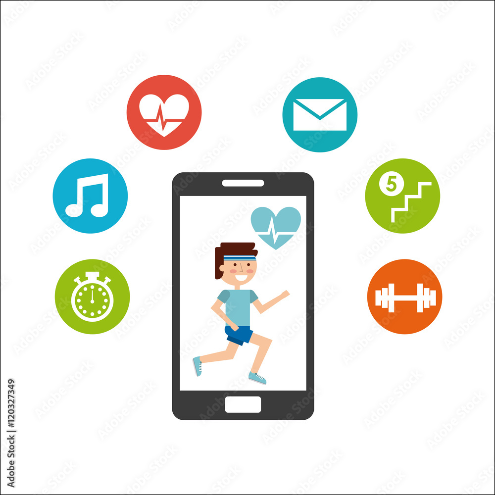 smartphone wearable technology icons vector illustration design smartphone wearable technology icons vector illustration design