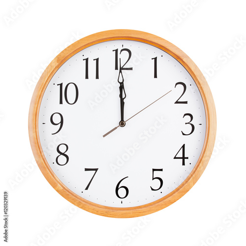 Exactly twelve o'clock