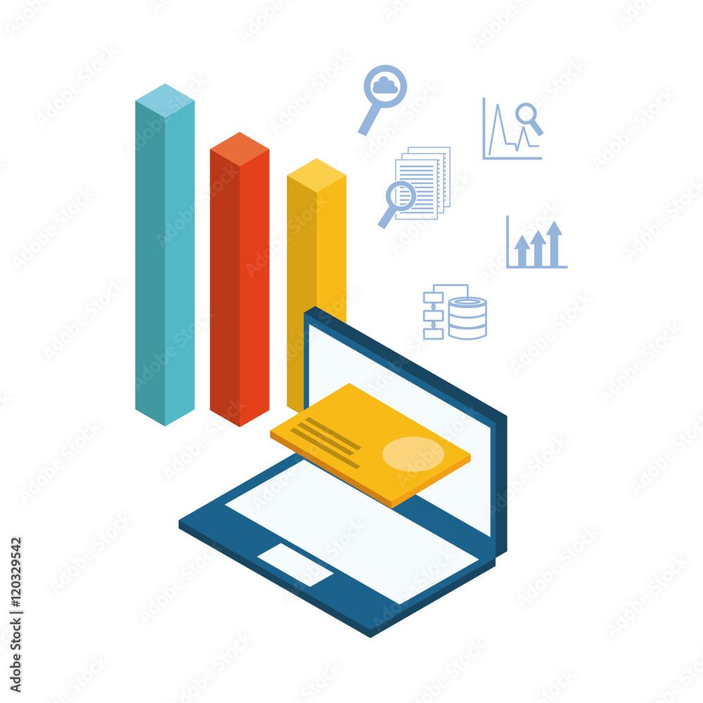 usefull for laptop isometric icons vector illustration design usefull for laptop isometric icons vector illustration design