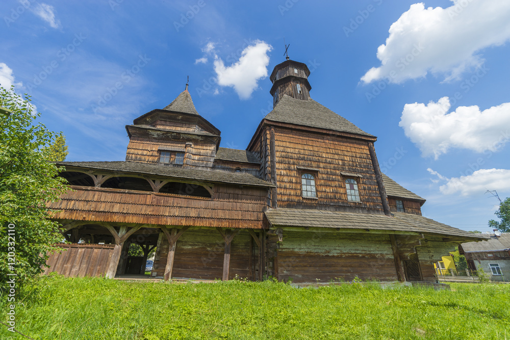 Side view of the Old Church. Monument of architecture of 16-17 centuries. West Ukraine. Side view of the Old Church. Monument of architecture of 16-17 centuries. West Ukraine.