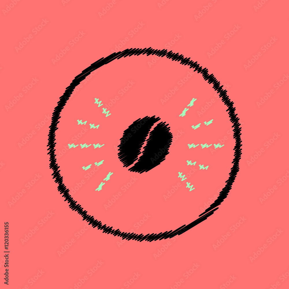 flat vector icon design collection shiny coffee beans flat vector icon design collection shiny coffee beans