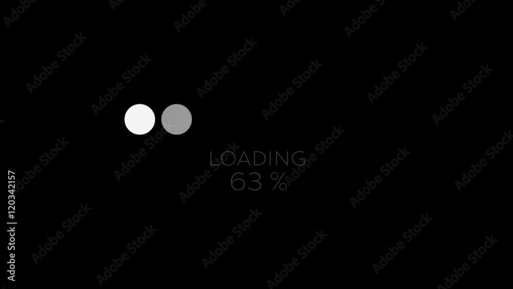 4K Computer Loading Sign Animation 4K Computer Loading Sign Animation
