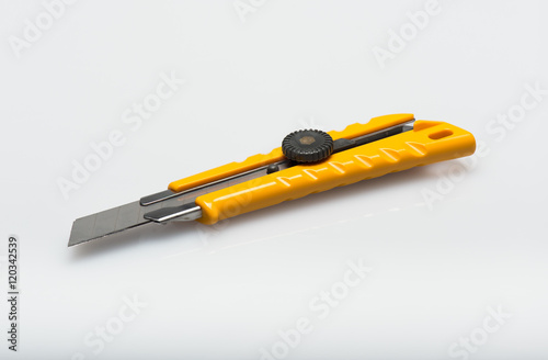 Yellow Cutter isolated on white background