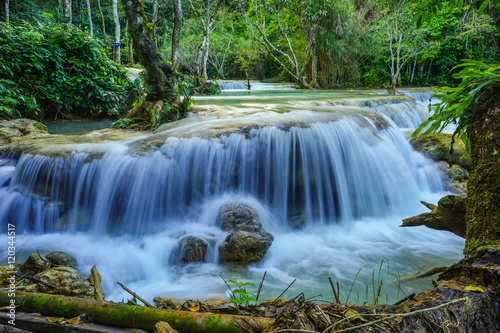 Kuang Si WaterFalls   Kuang Si waterfalls  the most famous waterfalls in Lao.
