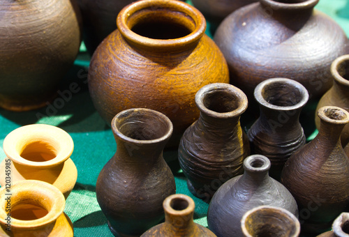Handmade ceramics jugs