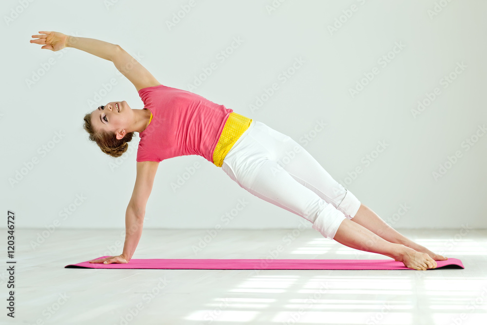 Yoga woman in studio Yoga woman in studio