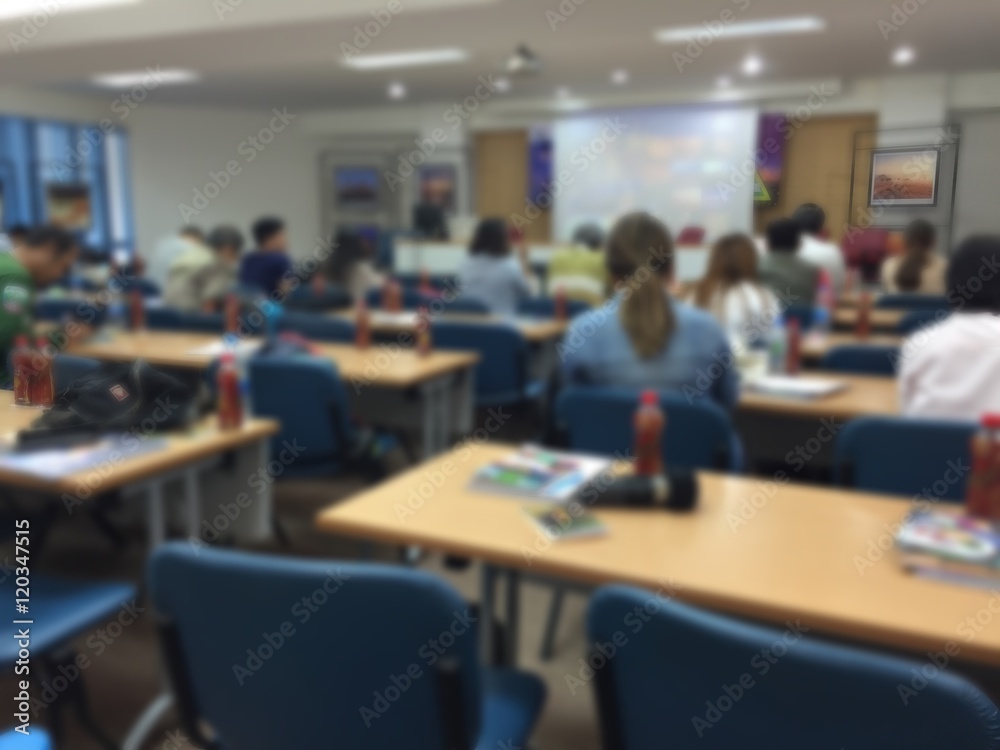 Fototapeta premium Blur business seminar room
