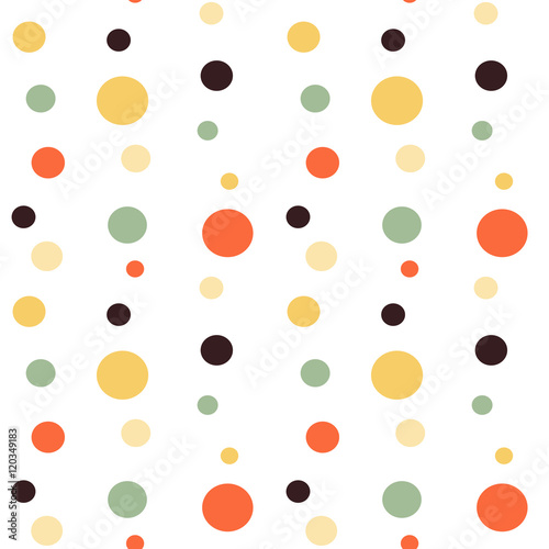 colorful circle seamless vector pattern background illustration