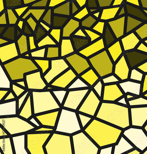 Yellow Trencadis Pattern