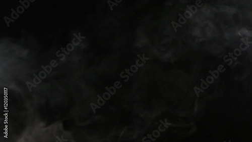 abstract motion of vaping smoke on a black background for intro, title or the end scene, high definition, Full HD, 1920x1080