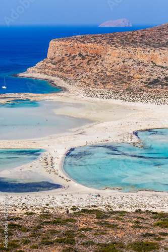 Beaches in lagoon of Balos. Crete. Greece.