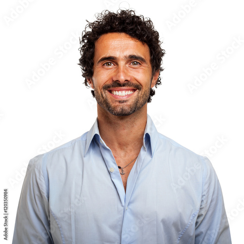 Handsome smiling businessman