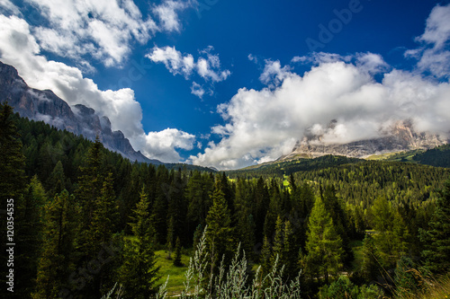 Fototapeta Naklejka Na Ścianę i Meble -  Sella Pass South Tyrol Südtirol Italy