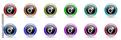 male gender vector icons