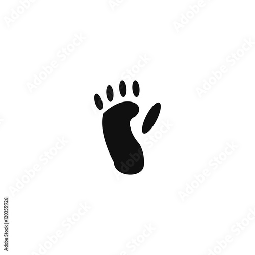 Animal footprint - monkey © forfah