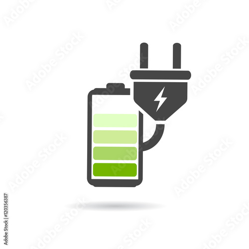 Battery charging icon