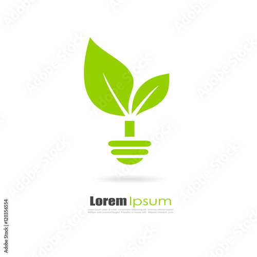 Green alternative energy logo