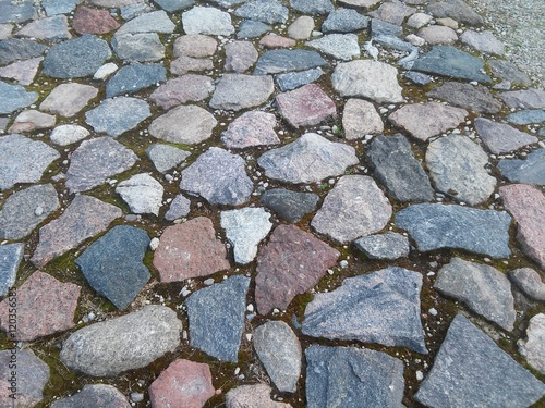 Path from stones in Lithuania