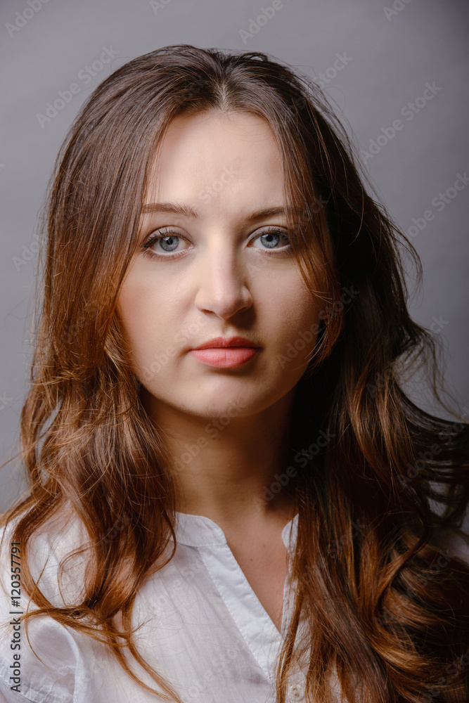 young woman portrait in studio young woman portrait in studio