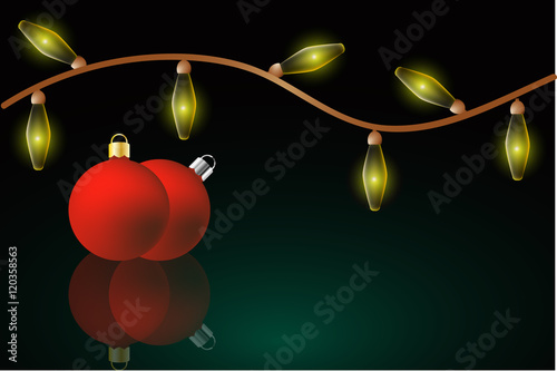 Christmas lights background