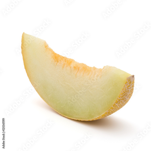 melon slice isolated on white background cutout