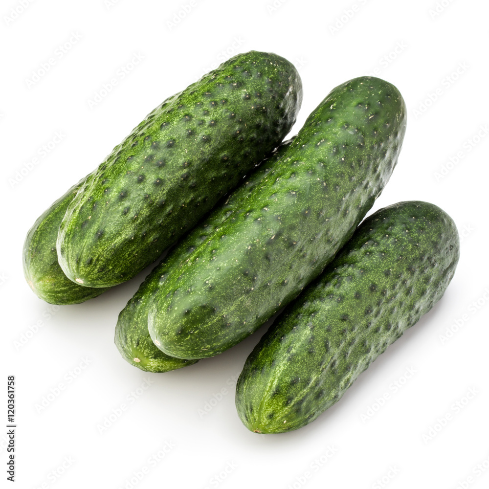 Cucumber vegetable isolated on white background cutout Cucumber vegetable isolated on white background cutout