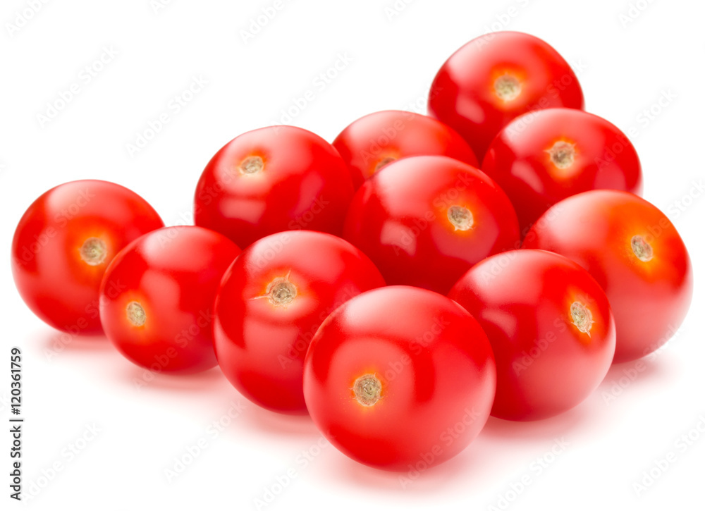 fresh cherry tomato isolated on white background cutout