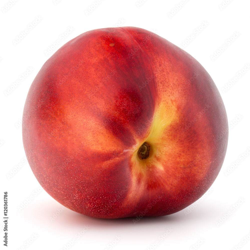 Nectarine fruit isolated on white background close up Nectarine fruit isolated on white background close up