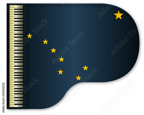 Grand Piano Alaska Flag