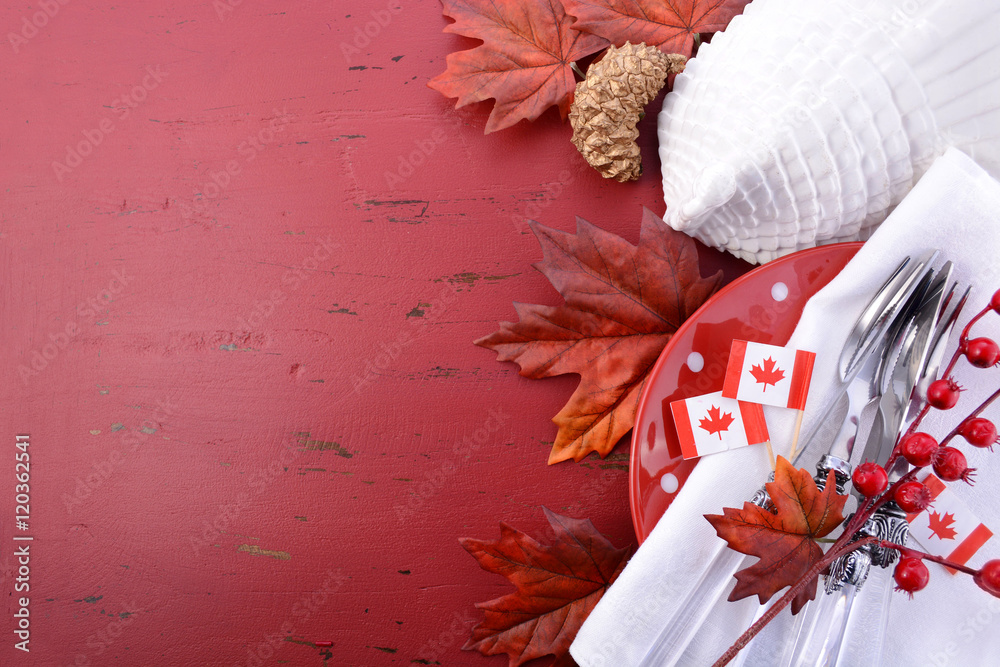 Red and White theme Thanksgiving Background. Stock Photo | Adobe Stock