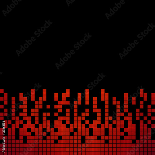 abstract vector square pixel mosaic background