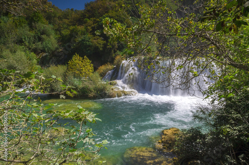 Waterfalls of Krka national park Croatia 