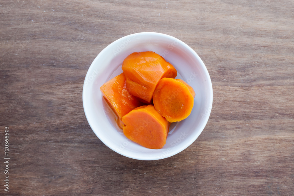 Bowl of sweet potato soup. Asian style dessert soup Bowl of sweet potato soup. Asian style dessert soup