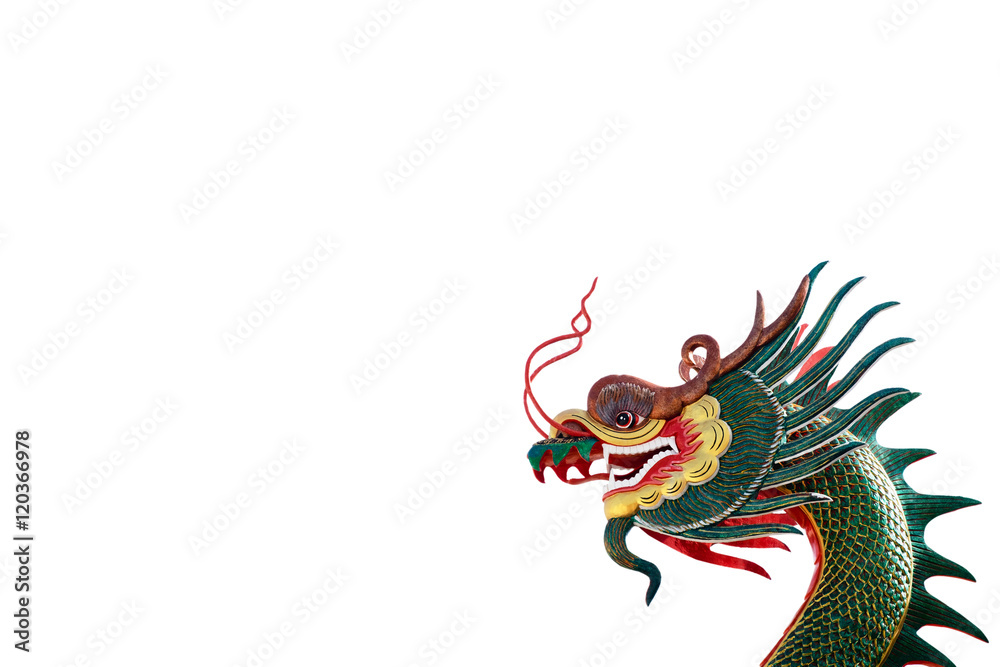 Dragon Chinese style isolated on white background Dragon Chinese style isolated on white background