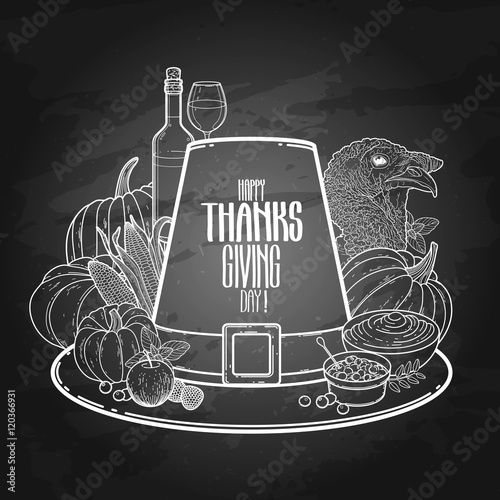 Graphic Thanksgiving day hat