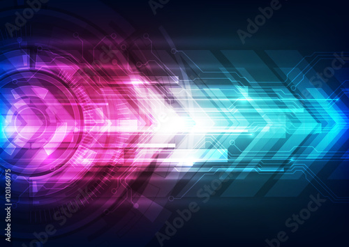 vector digital speed technology concept, abstract background