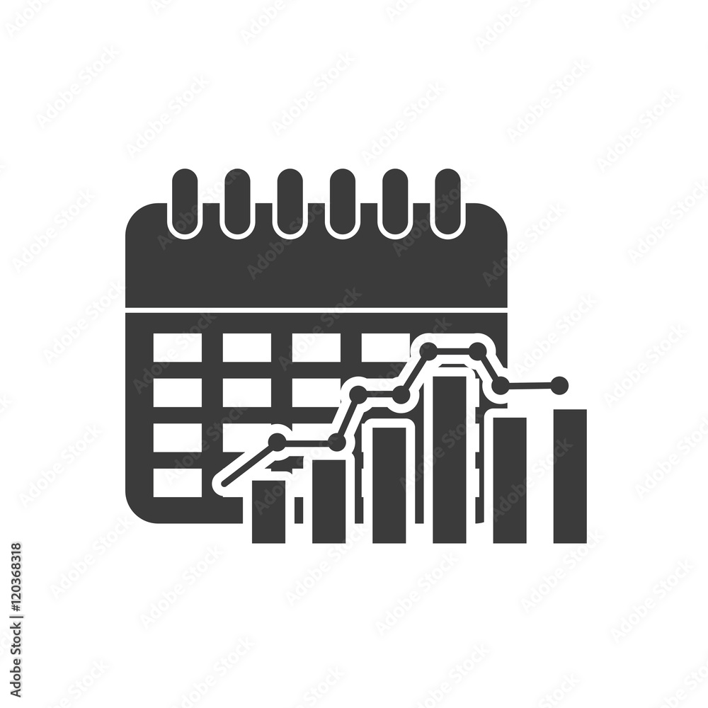 calendar with icon isolated vector illustration design calendar with icon isolated vector illustration design