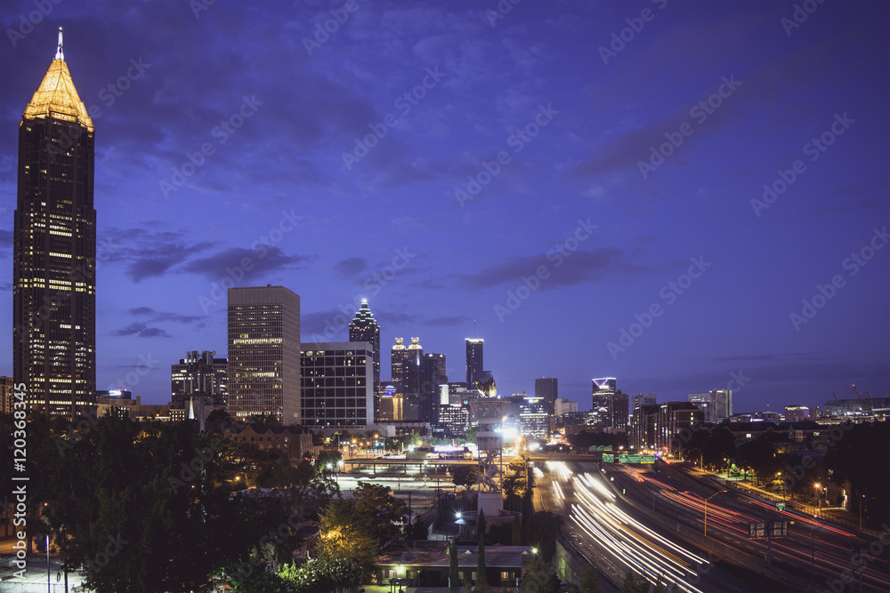 Naklejka premium Atlanta in the Morning Hour