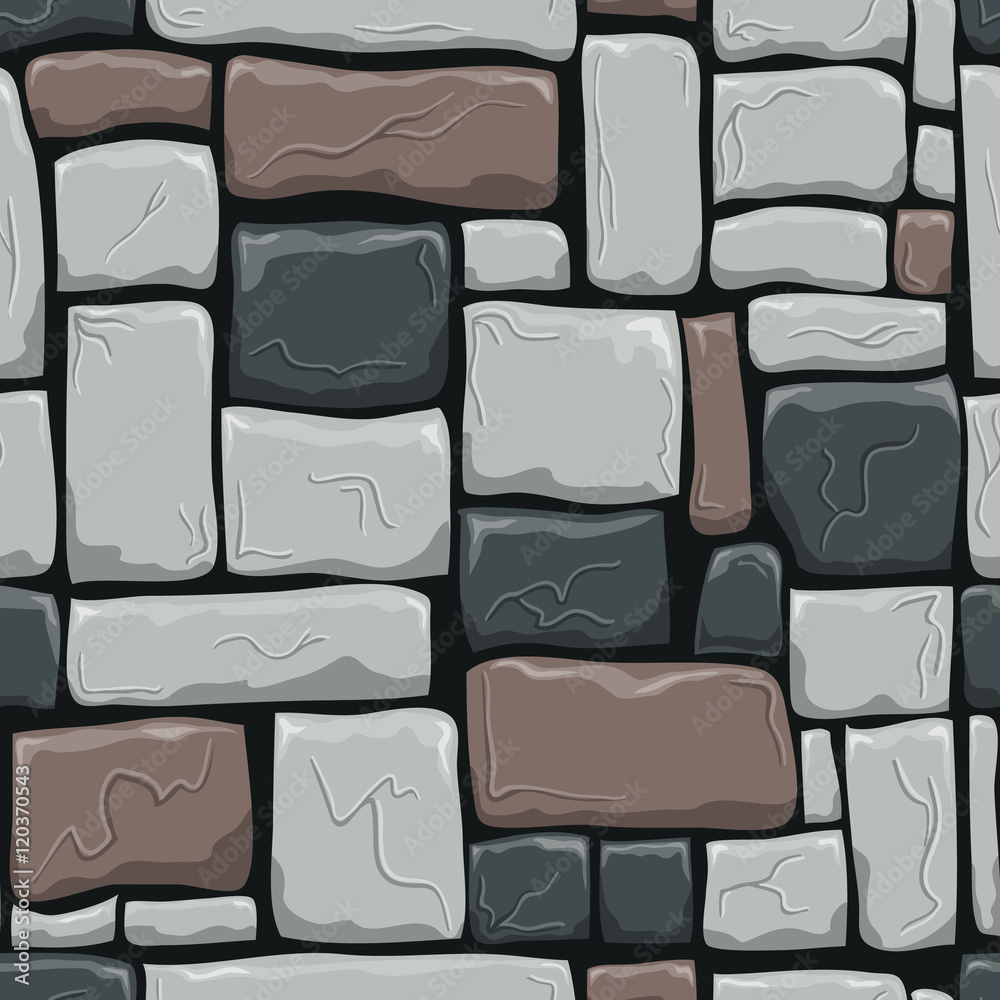 Seamless pattern with decorative stones Seamless pattern with decorative stones