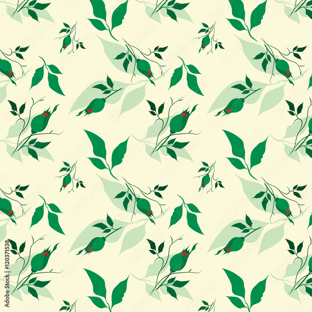 seamless floral vector pattern