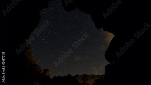 mağaradan yıldız pozlaması photo